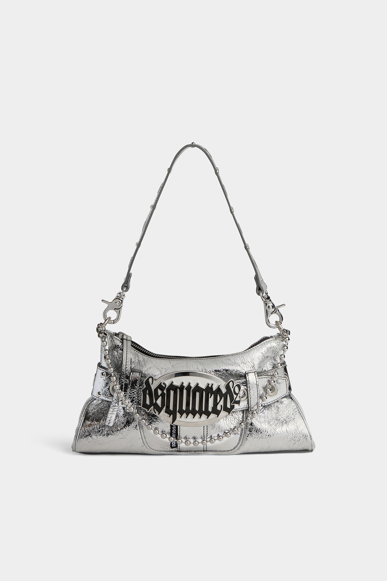 Black Shopper bag with logo Dsquared2 - GenesinlifeShops GB - Furla zip-up  leather tote bag